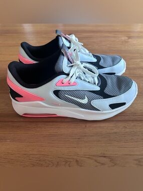 Nike Air Max Bolt White, Gray & Pink Athletic Sneakers